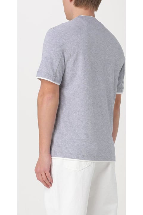 Brunello Cucinelli Clothing for Men Brunello Cucinelli Layered-effect Crewneck T-shirt