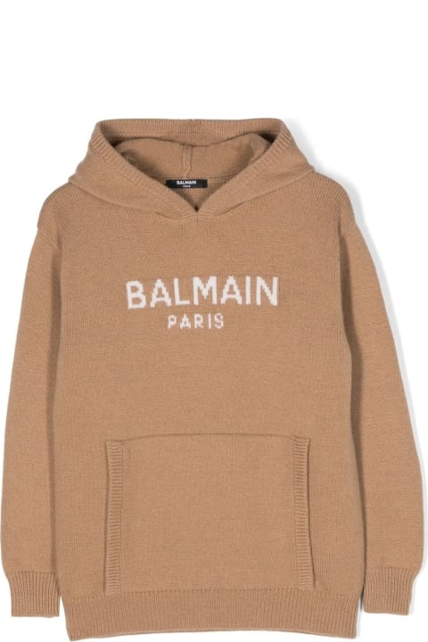 Balmain Sweaters & Sweatshirts for Boys Balmain Balmain Sweaters Brown