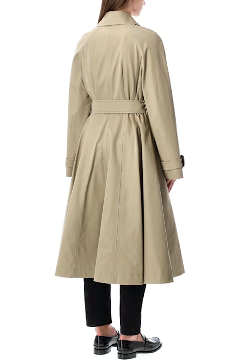 Burberry London for Kids Burberry London Beige Gabardine Ellingham Fit-and-flare Coat