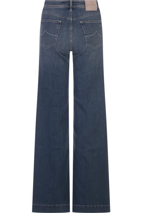 Jacob Cohen Clothing for Women Jacob Cohen Medium Blue Wide Leg Jackie Jeans
