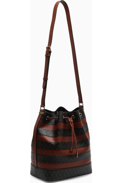 Bags Sale for Women Saint Laurent Jacquard Leather Seau Medium Bucket Bag