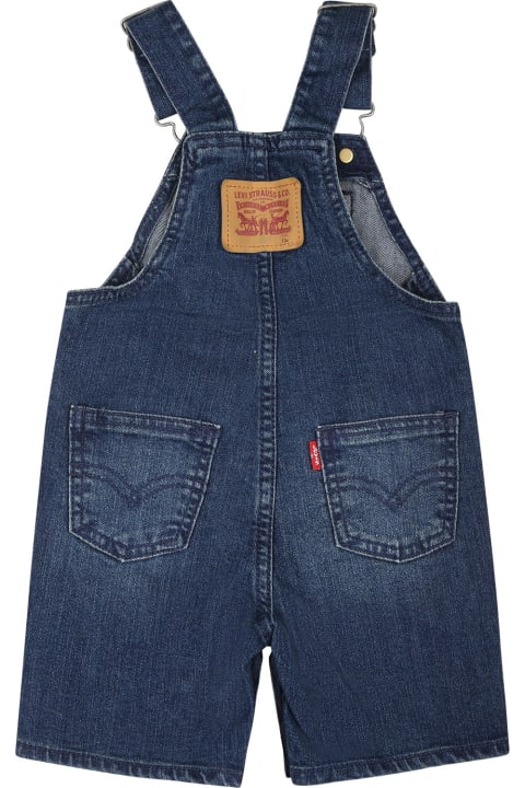 Sale for Baby Girls Levi's Blue Dungarees For Babykids With Logo
