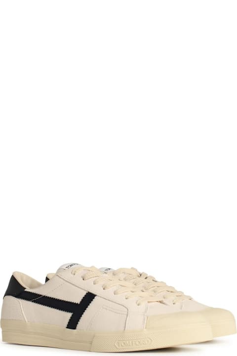 Tom Ford Shoes for Men Tom Ford White Leather Sneakers