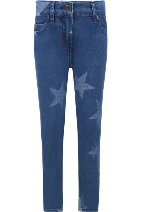 Homeware Stella McCartney Kids Blue Jeans For Girl With Stars