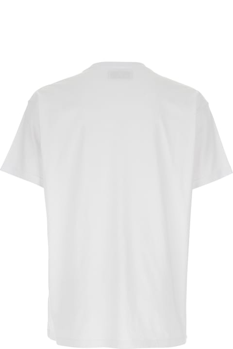 Homeware Vivienne Westwood White Crewneck T-shirt With Orb Logo Detail On The Front In Cotton Woman