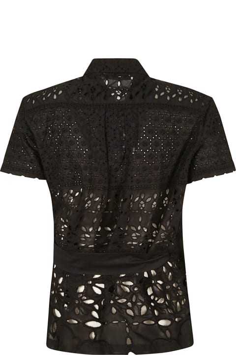 Fashion for Women Ermanno Scervino Tie-waist Perforated Shirt