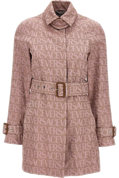 Versace Coats & Jackets for Women Versace Allover Trench
