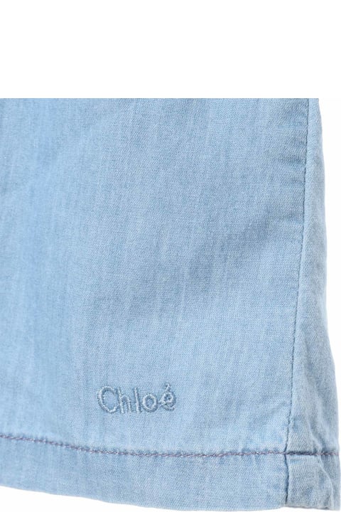 Chloé Dresses for Girls Chloé Light Blue Dress