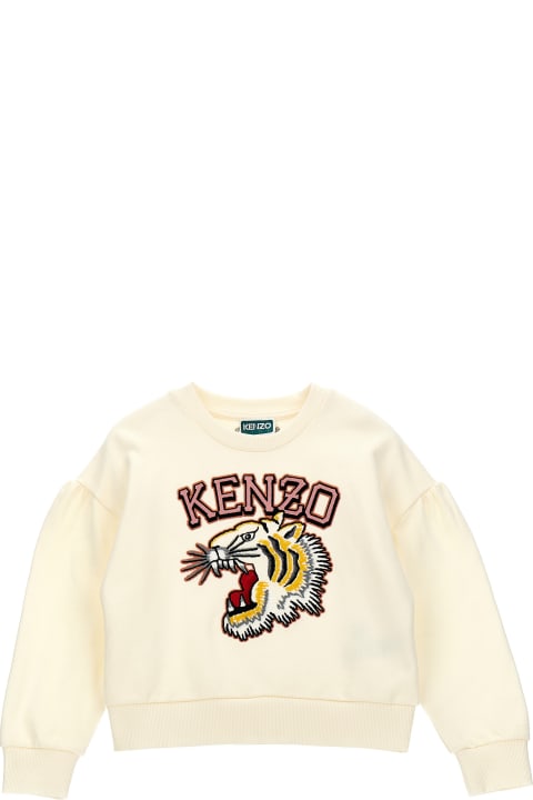 Kenzo Kids Sweaters & Sweatshirts for Girls Kenzo Kids Logo Embroidery Sweatshirt