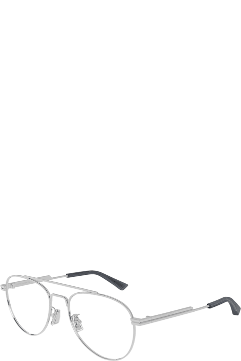 Bottega Veneta Eyewear Eyewear for Women Bottega Veneta Eyewear Bv1340ok-002 - Silver Rx / Asian Fit Glasses