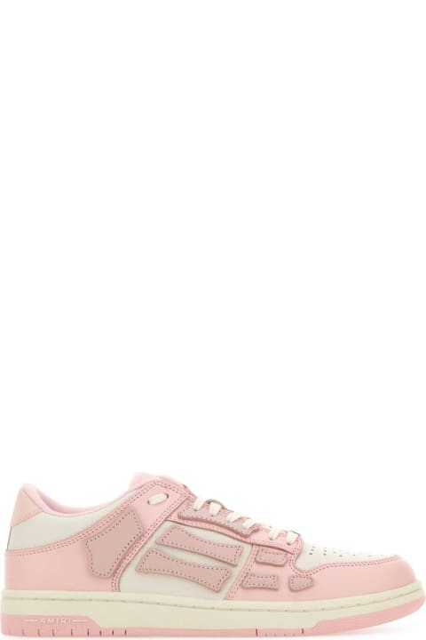 Shoes for Women AMIRI Two-tone Leather Skel Sneakers