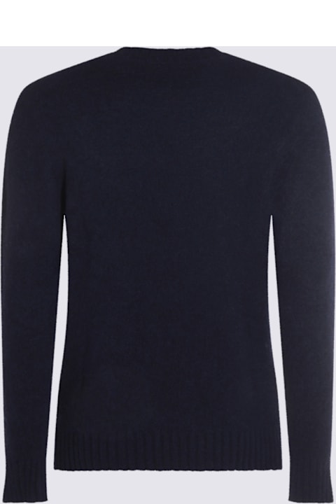Piacenza Cashmere لـ Women Piacenza Cashmere Blue Cashmere And Silk Blend Sweater