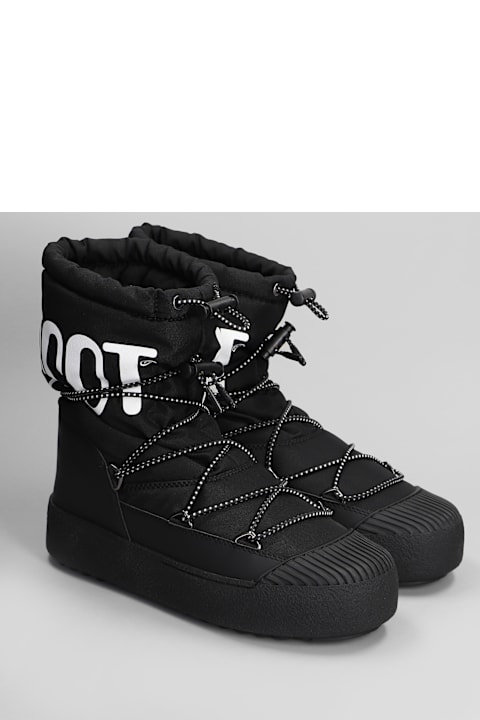 Homeware Moon Boot Mb Mrack Polar Ankle Boots In Black Nylon