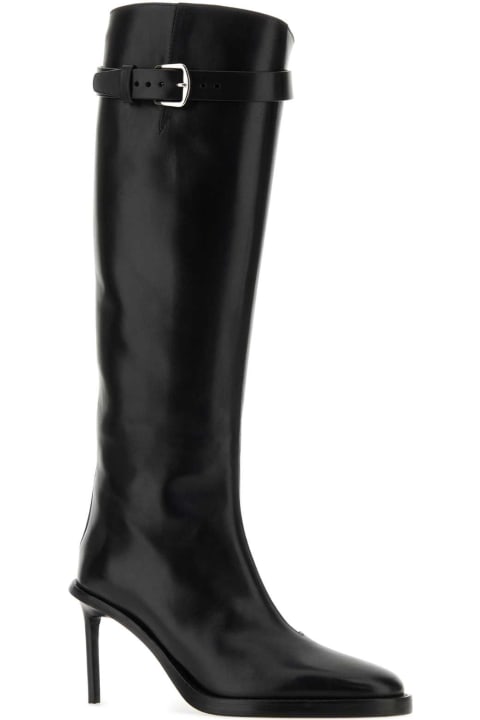 Ann Demeulemeester Boots for Women Ann Demeulemeester Black Leather Boots