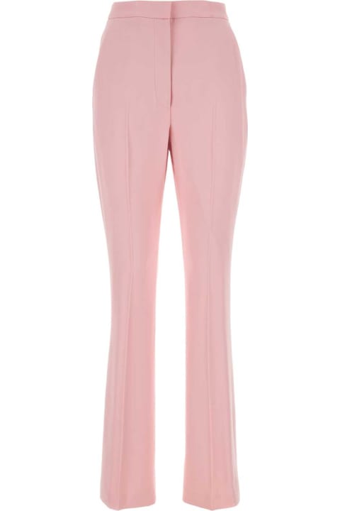 Clothing Sale for Women Alexander McQueen Pink Crepe Cigarette Pant