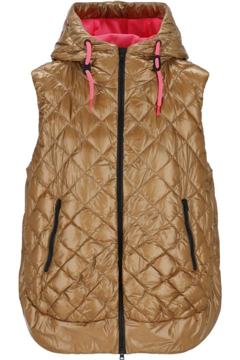 Herno Coats & Jackets for Women Herno Quilted Sleeveless Hooded Coat