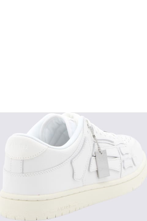 Fashion for Men AMIRI White Leather Skel Sneakers