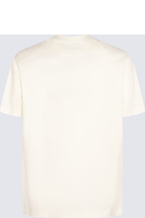 メンズ Y-3のトップス Y-3 Off White Cotton T-shirt