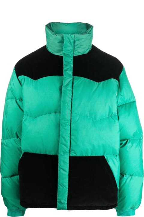 Marni Black And Green Feather Down Jacket | italist, ALWAYS LIKE A