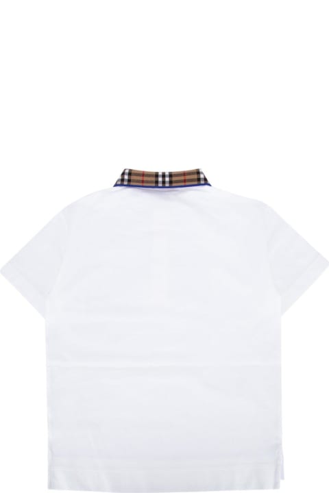 Check-collar Short-sleeved Polo Shirt