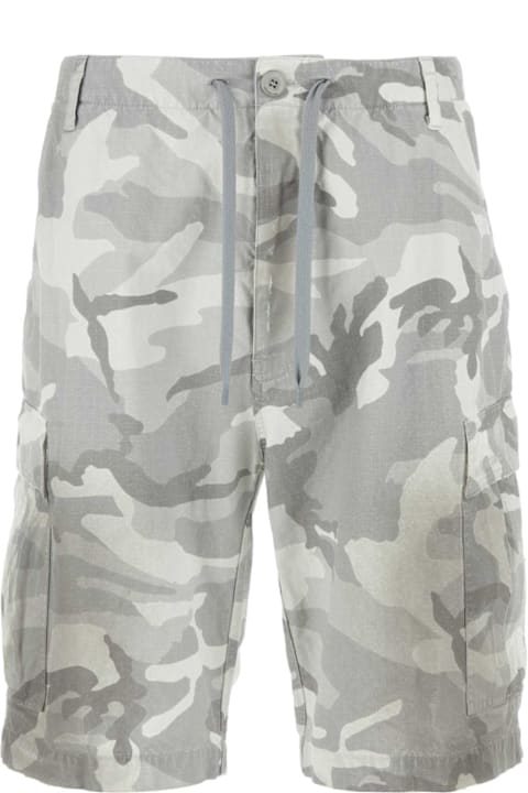 The Vacation Wardrobe ل القسم الرجالي Balenciaga Printed Cotton Bermuda Shorts