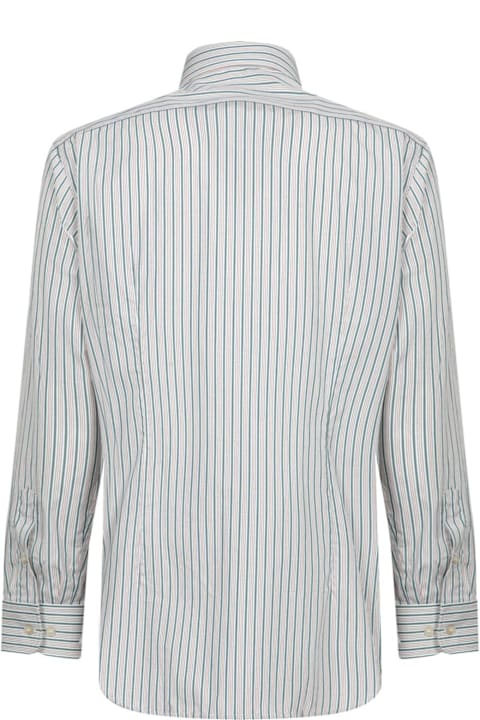 Etro Shirts for Men Etro Logo Embroidered Striped Shirt