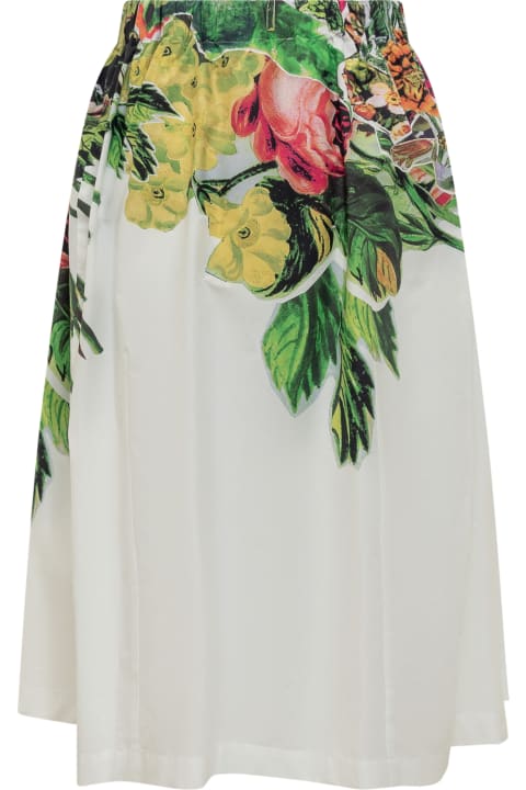 ウィメンズ Marniのスカート Marni Skirt With Mystical Bloom Print Decoration