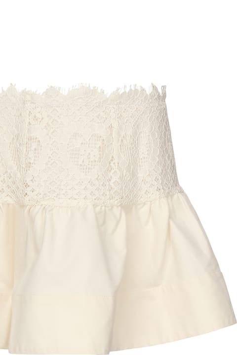 For Love & Lemons for Men For Love & Lemons Doily Lace Miniskirt
