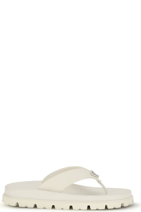 Prada Logo Flip-flops