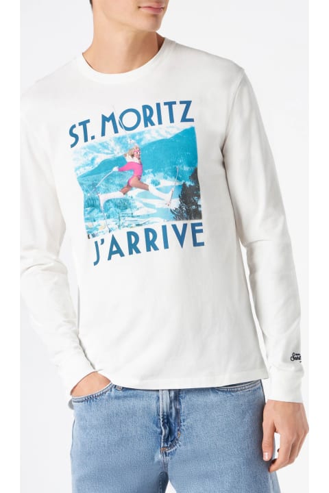 Homeware MC2 Saint Barth Man Long Sleeves T-shirt With Print
