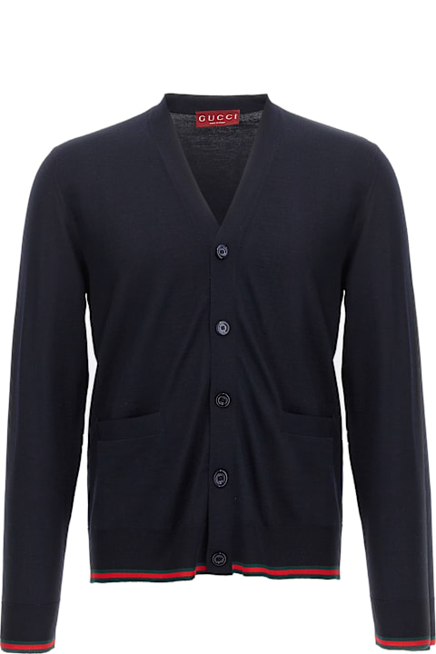 Clothing for Men Gucci Web Ribbon Cardigan