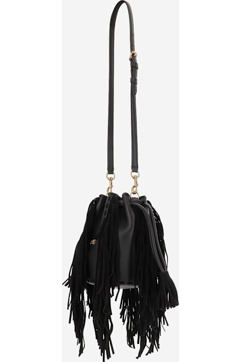 Valentino Garavani Shoulder Bags for Women Valentino Garavani Fringed Leather Shoulder Bag