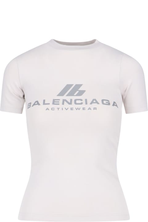 Sale for Women Balenciaga 'activewear' Stretch Jersey T-shirt