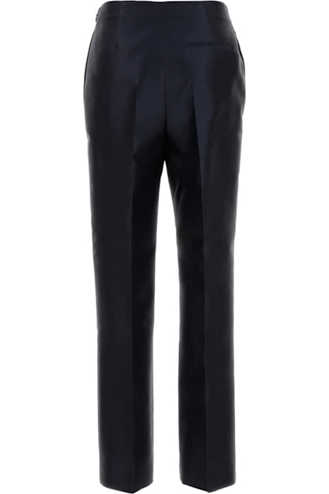 Alberta Ferretti Blue Georgette Pant