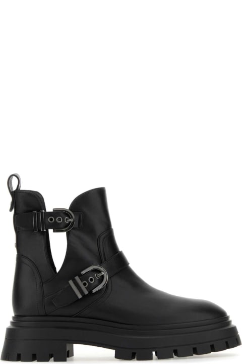 Fashion for Women Stuart Weitzman Black Leather Maverick Bedford Moto Ankle Boots