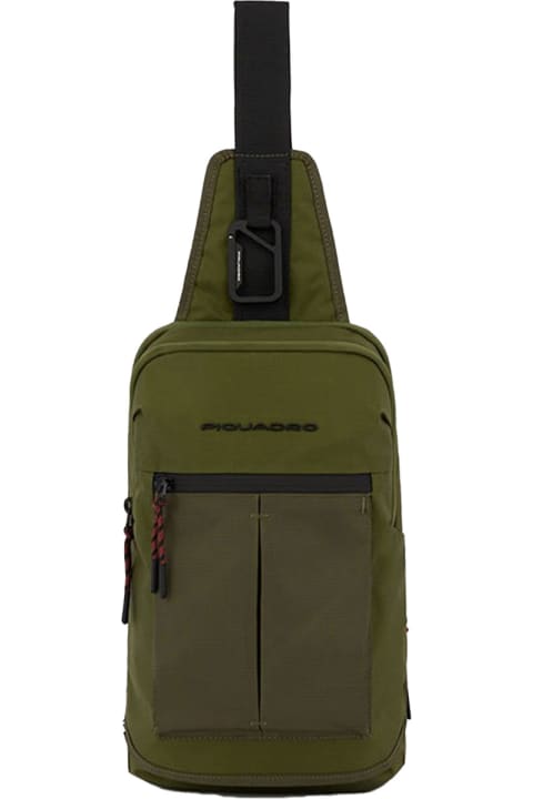 Piquadro Belt Bags for Men Piquadro One-shoulder Backpack Green