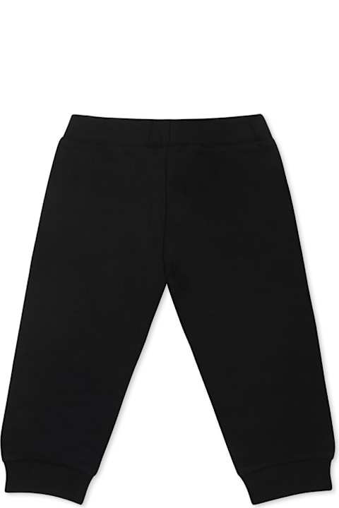 ベビーガールズ Balmainのボトムス Balmain Black Trousers For Babykids With Logo