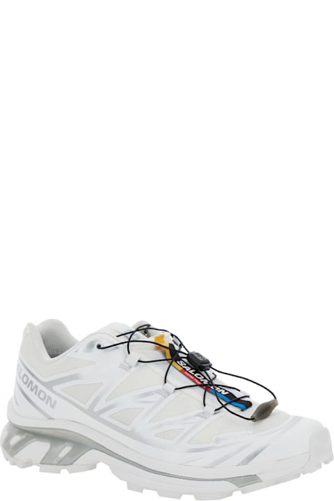 Salomon for Women Salomon 'xt-6 S/lab' White Sneakers With Drawstring In Mesh And Tech Fabric