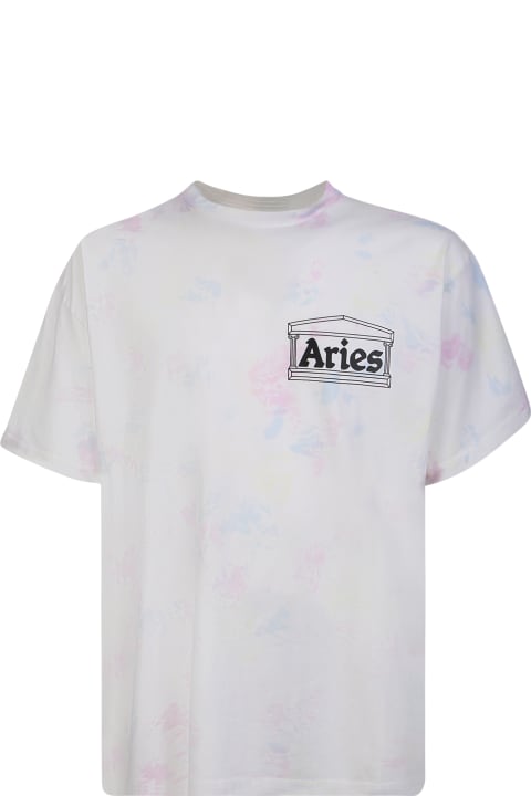Aries for Men Aries Logo Print Tie Dye T-shirt