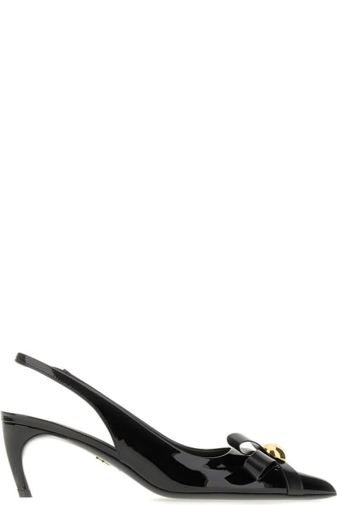 Ferragamo High-Heeled Shoes for Women Ferragamo Bow Detailed Slingback Pumps