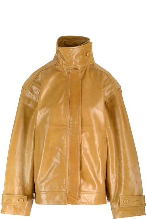 REMAIN Birger Christensen معاطف وجواكت لـ السيدات REMAIN Birger Christensen Semi-gloss Leather Jacket