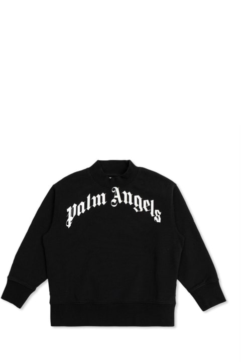 Palm Angels Sweaters & Sweatshirts for Boys Palm Angels Classic Logo Printed Crewneck Sweatshirt