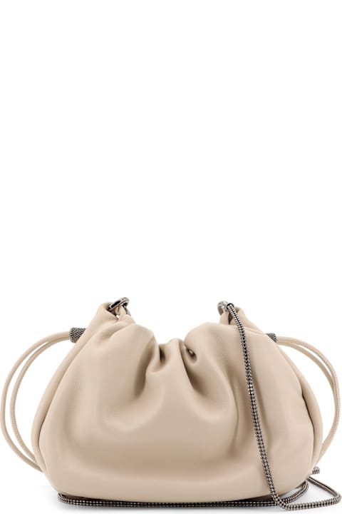Brunello Cucinelli Shoulder Bags for Women Brunello Cucinelli Bucket Mellow Shoulder Bag