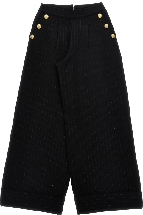 Fashion for Girls Balmain Lurex Pinstriped Pants