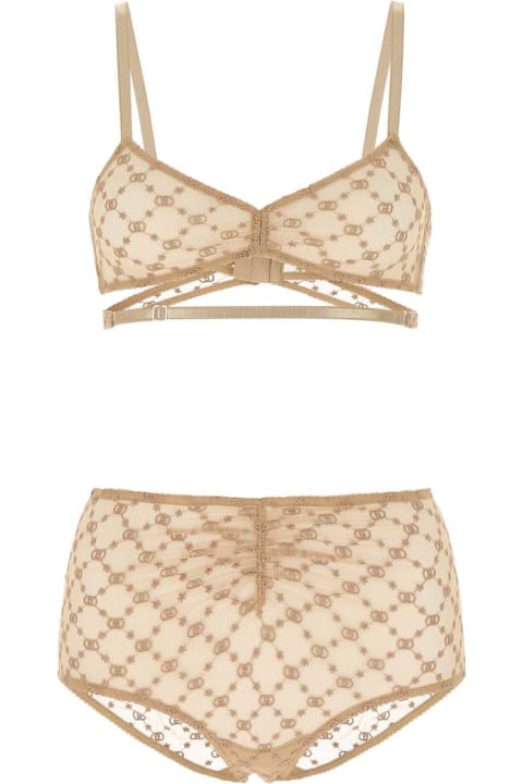 Gucci Underwear & Nightwear for Women Gucci Beige Mesh Lingerie Set
