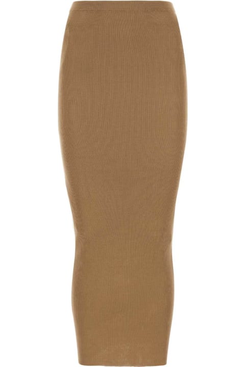 Prada for Women Prada Biscuit Silk Skirt