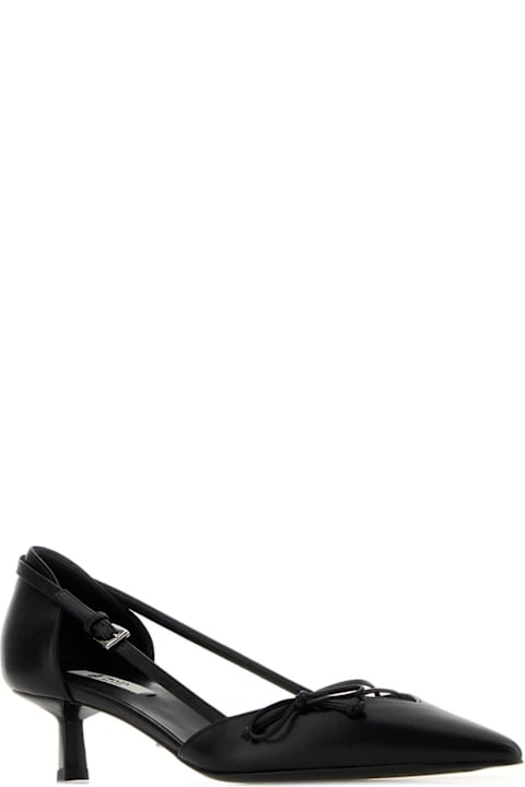 Prada Black Leather Pumps