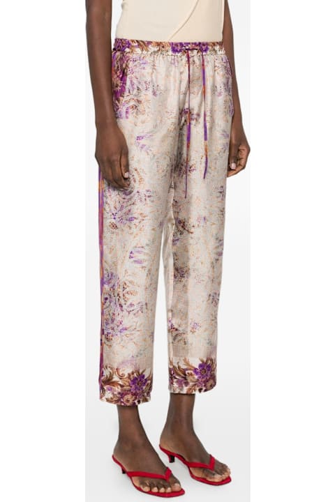 Pierre-Louis Mascia for Kids Pierre-Louis Mascia Printed Silk Trousers