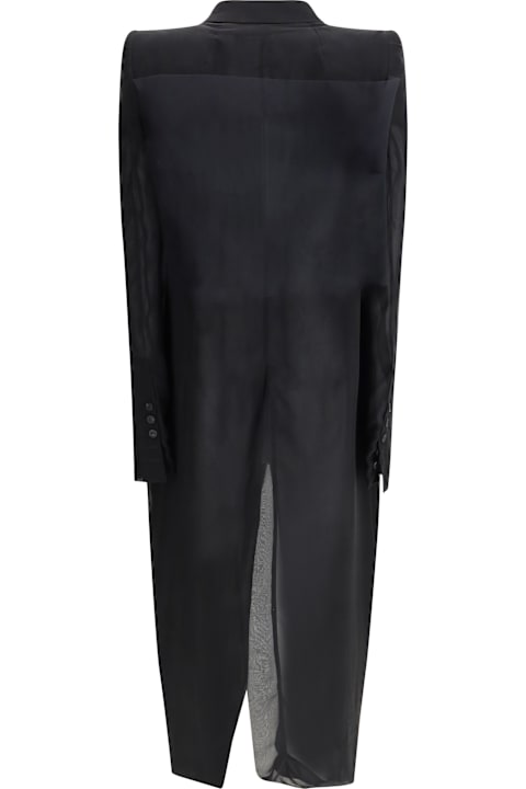 Coats & Jackets for Women Rick Owens Chiffon And Tulle Long Coat