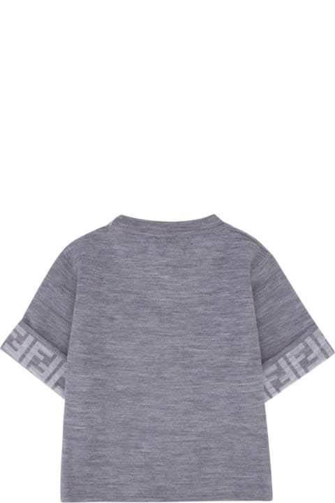 Fendi for Boys Fendi Crewneck Short-sleeved Sweater